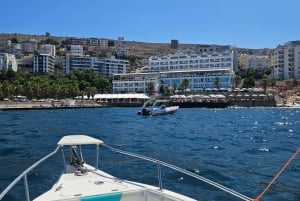 Sarandë: Boat Tour to Kroreza with Drink and Umbrella