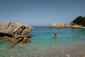 Saranda:Boat Tour to Kroreza with snorkelling,&umbrellas