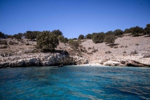 From Sarandë:Private boat cruise in hiden beaches.