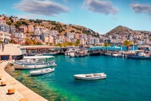 Från Tirana/Durres: Dagsutflykt till Saranda, Ksamil och Butrinti