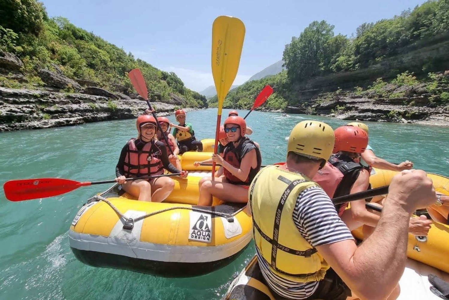From Tirana/Durres/Golem: Adventure Guided Rafting Day Trip