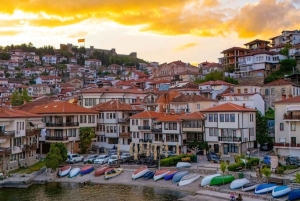 Fra Tirana/Durrës/Golem til Ohrid, Lin, besøg i Saint Naum