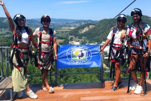 From Tirana: Petrela Zipline Adventure with Transport