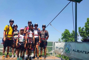 From Tirana: Petrela Zipline Adventure with Transport