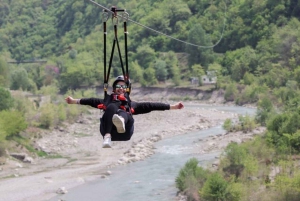 From Tirana: Petrela Zipline Adventure with Transport