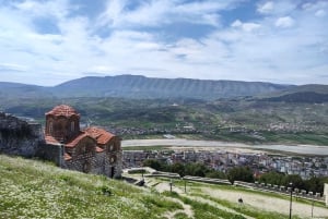 Da Tirana: Tour guidato della città e del castello di Berat e degustazione di vini