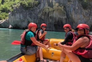 From Tirana: Vjosa Rafting & Benja Thermal Baths Day Tour