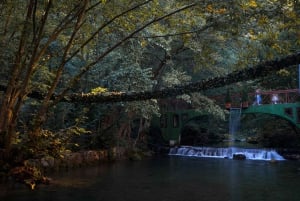 From Tirana: White Drin Waterfall, Zip Line, and Cave Tour