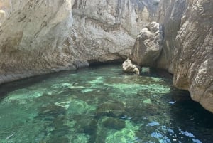Da Valona: Grotta delle Gemme Blu e tour della Baia di Grama in motoscafo