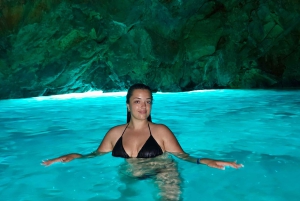 Da Valona: Grotta delle Gemme Blu e tour della Baia di Grama in motoscafo