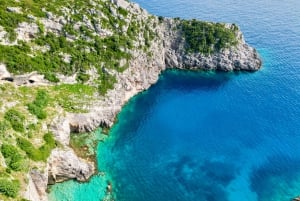 Da Valona: Grotta delle Gemme Blu e tour della Baia di Grama in motoscafo