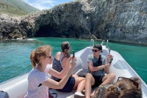 Fra Vlorë: Haxhi Ali Cave og Karaburun Speedboat Trip
