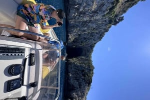 Z Vlore: Jaskinia Haxhi Ali i wycieczka łodzią motorową Karaburun