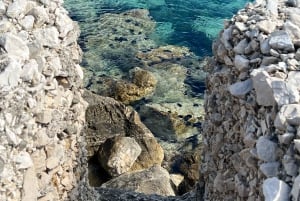 De Vlore: Excursão de lancha rápida à caverna Haxhi Ali com mergulho com snorkel