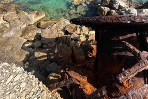 De Vlore: Excursão de lancha rápida à caverna Haxhi Ali com mergulho com snorkel