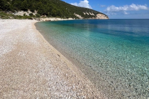 De Vlore: Excursão de lancha rápida à caverna Haxhi Ali com mergulho com snorkel