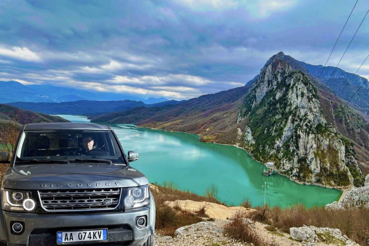 From Tirana: Hike on Gamti Mt & Bovilla Lake on Land Rover