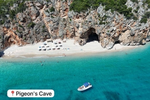 Himara-kysten 3,5-timers bådtur med en lille gruppe (nord og syd)