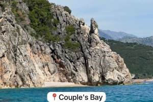 Himara : excursion dans la grotte des pirates avec arrêts baignade et plongée avec tuba (8 à 10 personnes)