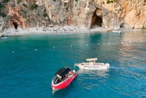 Himare: Båttur i solnedgången med badstopp