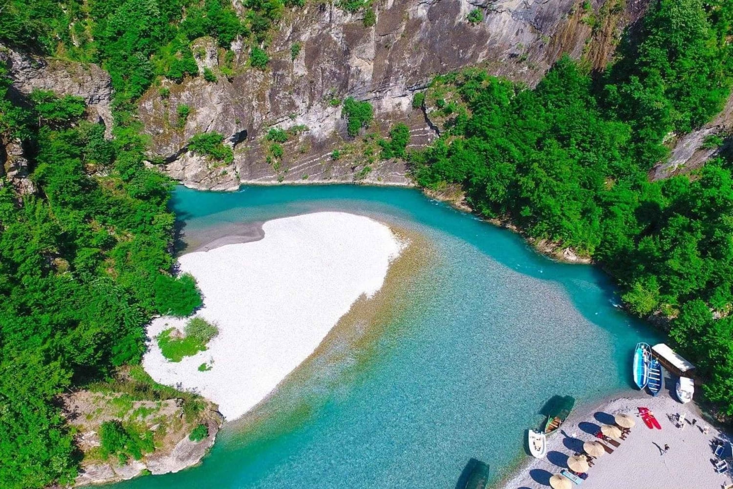 Koman Lake and Shala River