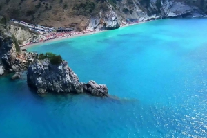 Tour en bateau de Ksamil à Pulebardha, à la grotte des pigeons et plongée avec tuba