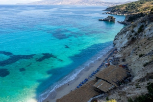 Tour en bateau de Ksamil à Pulebardha, à la grotte des pigeons et plongée avec tuba