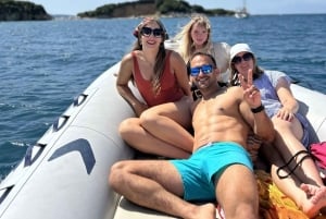 Ksamil: Speedbådstur til tvillingeøerne med gruppe med stop