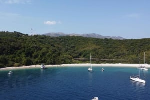 Kust van noordoost Corfu: zwemmen, snorkelen met lunch en drankjes