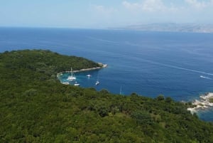 Kust van noordoost Corfu: zwemmen, snorkelen met lunch en drankjes