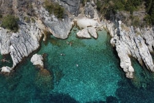 Costa noreste de Corfú: natación, snorkel con almuerzo y bebidas