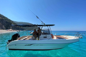 Passeio de barco pelágico 7 destinos: bebida + snorkel + guarda-sol️‍