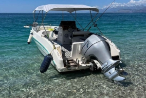 Passeio de barco pelágico 7 destinos: bebida + snorkel + guarda-sol️‍