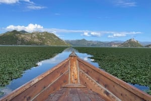 Tour privado por el lago Skadar con guía, aperitivos y bebidas.