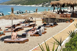 Sarandë:Krorez Boat Tour with Free Umbrella&Snorkelling mask