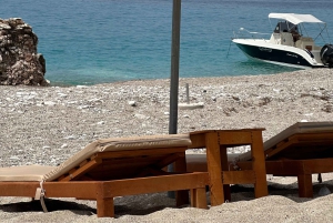 Saranda: Boat Tour to Hidden Caves & Krorez + Free Umbrella