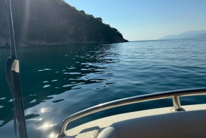 Fra Saranda, båttur til Krorëza, Kakome og Turtle Cave.