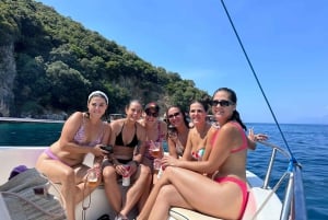 Saranda: Boat Tour to Hidden Caves & Krorez + Free Umbrella