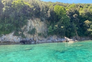 Saranda: viaje en barco con 6 paradas, bebida y snorkel gratis