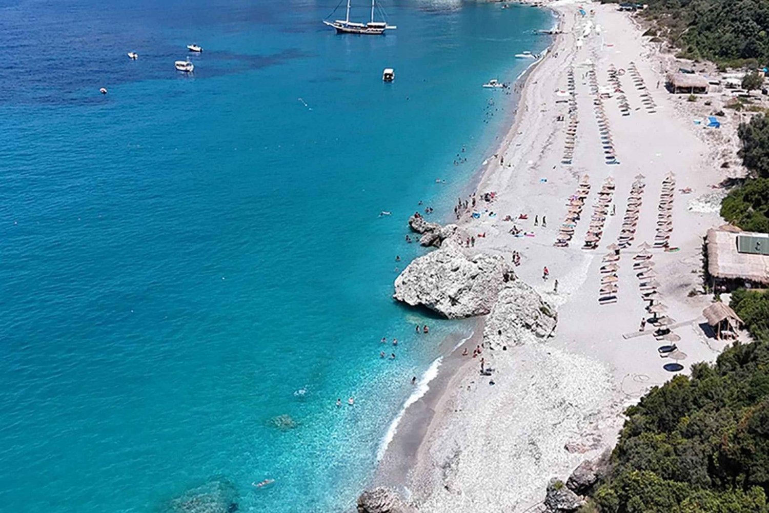 Saranda Boat Tour Turtle Cave, Kakome, Gremina, Krorez Beach