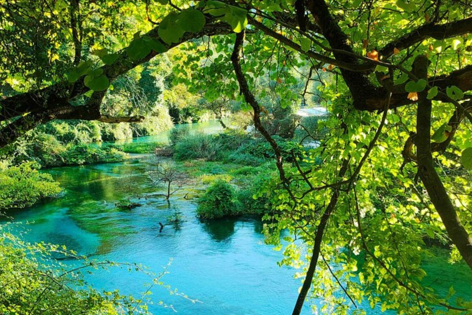 Sarande, Blue Eye & solnedgangstur ved Lekuresi-slottet