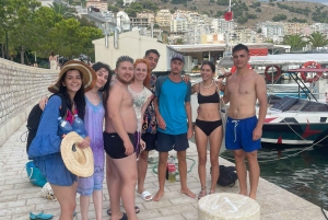 Sarandë: Båttur til Kroreza med snorkling og gratis parasoll