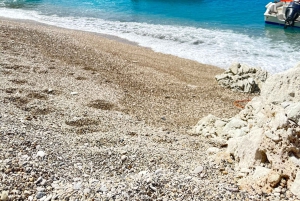 Saranda : tour en bateau, grotte des tortues, Kakome et Krorez, plongée avec tuba