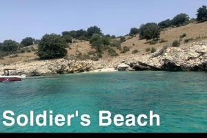 Saranda:Kroreza beach,masks for snorkelling&umbrellas