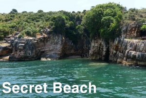 Saranda:Kroreza beach,masks for snorkelling&umbrellas