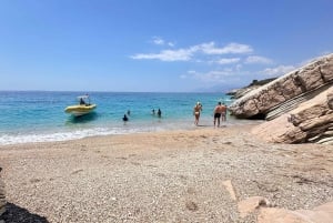 Sarandë: Speedboat to Ksamil, Shipwreck, Monastery, Arameras