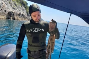 Sarande: Dold grotta, Gremina, Kakome och Krorez båttur