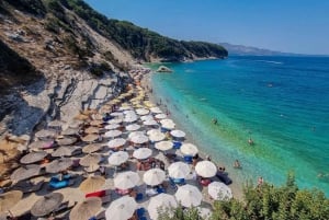 Sarande:Tour Boat Pegeon Cave, Manastir, Pulebardha, Ksamil