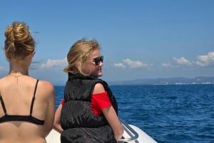 Île de Sazan, grotte de Haxhi Ali et parc marin : Excursion en bateau rapide