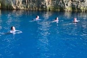 Sazan Island, Haxhi Ali-grotten og havparken: Hurtigbåttur